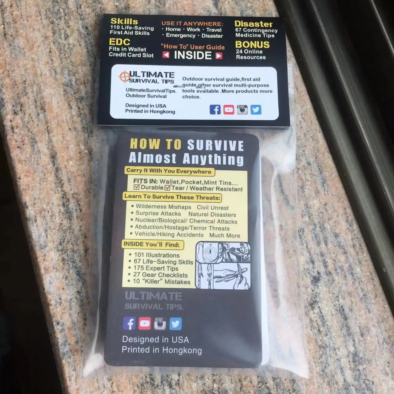 Emergency Preparedness Micro survival Guide manual Everyday Carry