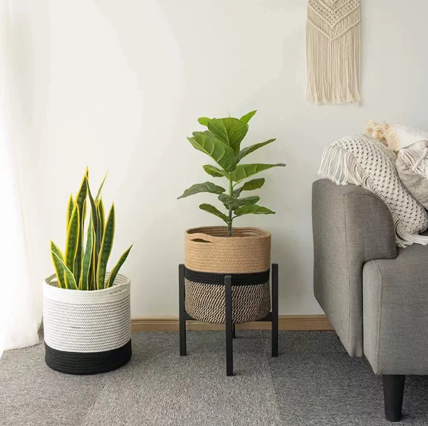 Хлопковая веревочная корзина 3 размера