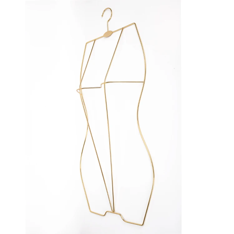 KINDOME Body Shape Gold Metal Bikini Hangers for display