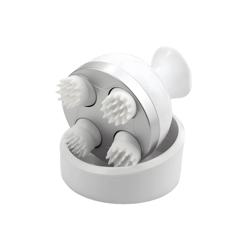 Mini Massager Vibrating Silicone Electric Hair Head Scratcher Massage Relax Stress Relief Tool