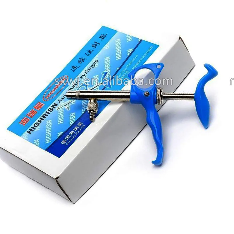 WJ123  High quality Automatic syringe Brass Stationary piston injection syringe for animals