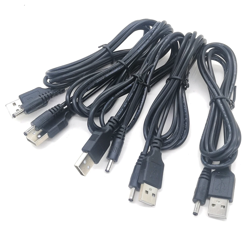 1 5 м 2464 22AWG Зарядка от usb до постоянного тока 3 мм x 35 Светодиодная лента для фонарика зарядный шнур