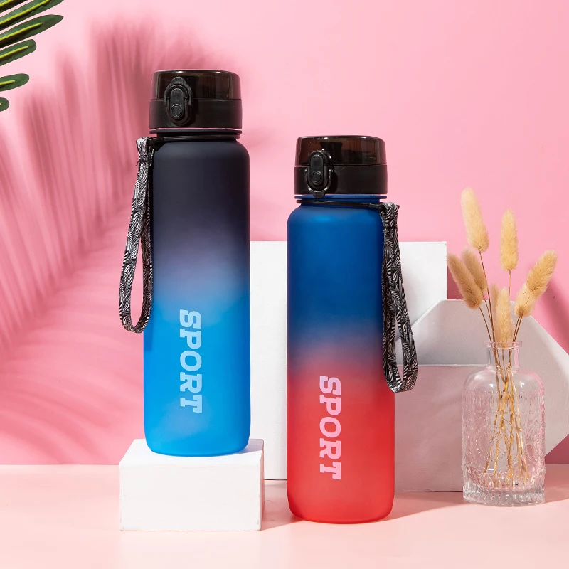 Frosted Plastic Water Cup Outdoor Bicycle Riding Kettle Sports Fitness Space Cup Mountaineering Water Bottle