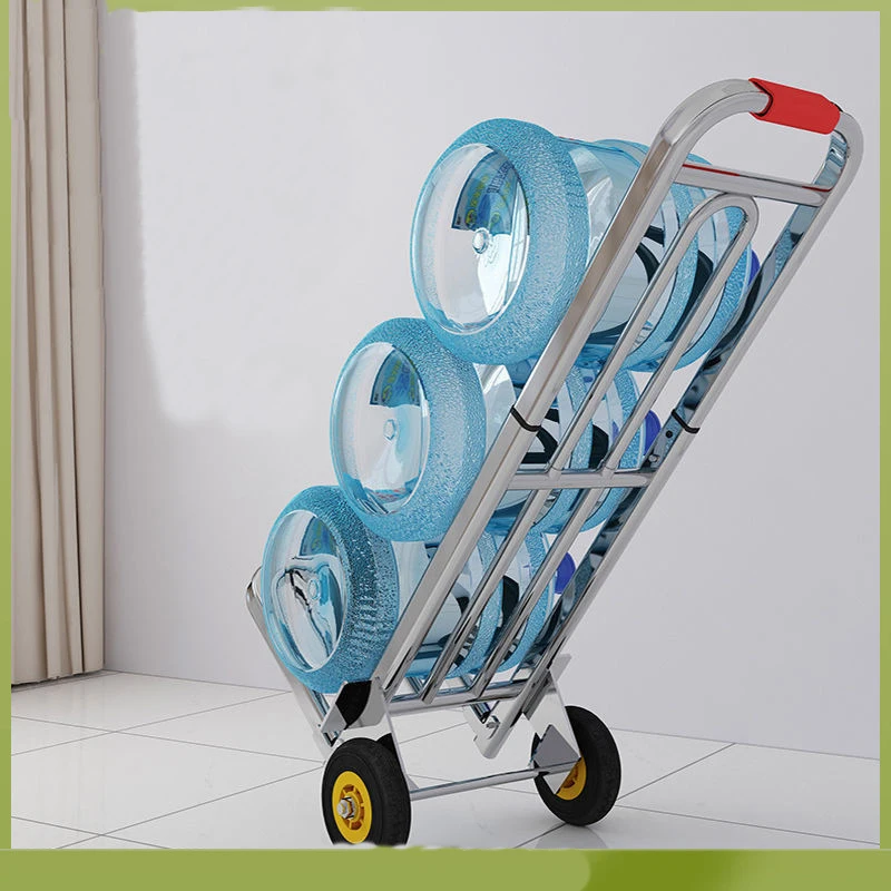 Factory direct sales household folding trolley moving pulling cart stall portable small trolley
