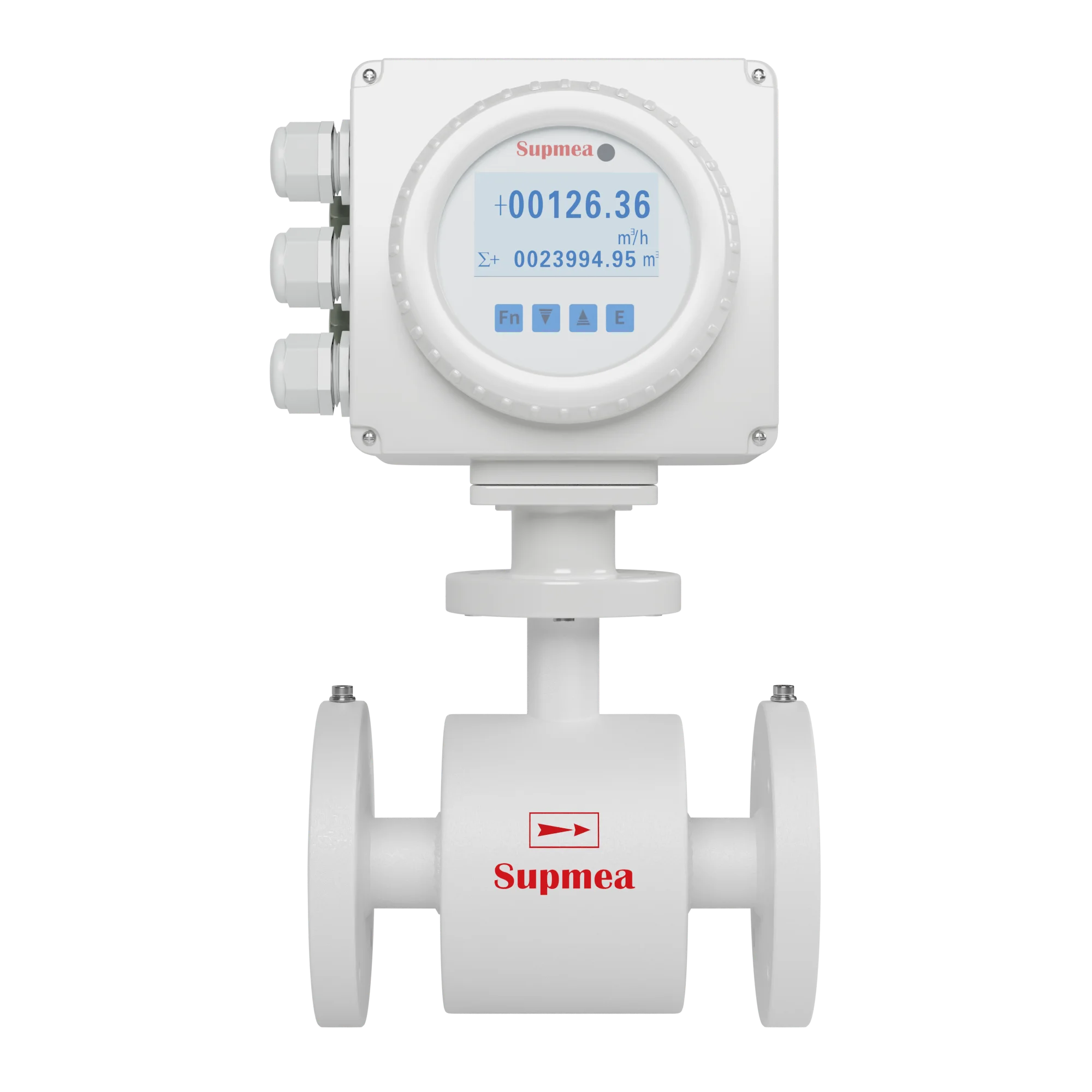 Supmea IP68 high accuracy sewage water flowmeter stainless steel acid resistant flow meter