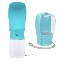 280ML Wholesale Outdoor Dog Water Drinking Bottle Plastic Dog Pet foldableWater cup Custom Recycled Portable  Multifunctional