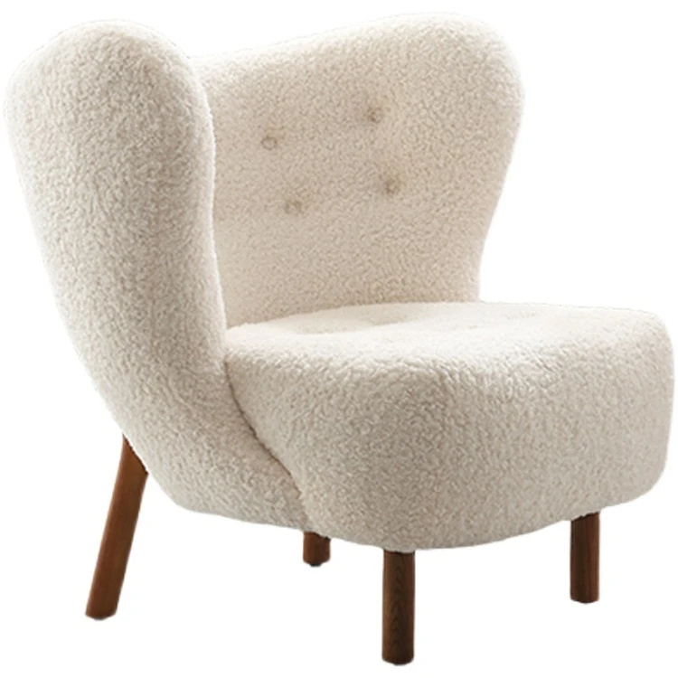 Factory customized lazy sofa chair recliner home office single sofa velvet accent chair for living room