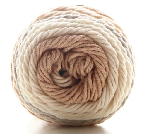 High Quality Cake Yarn Fancy Knitting Yarn Blended Yarn Rainbow