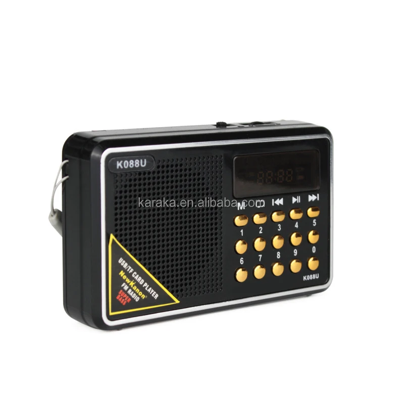 088 manufacture Amazon hot selling pocket home mini radio Portable FM sound complete bands receive