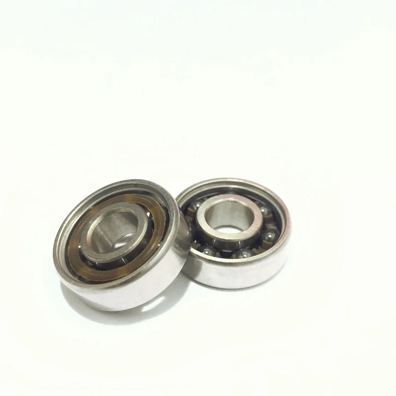 S 627 CE 7x22x7mm Stainless Steel Outer Ring Si3N4 Silicon Nitride Ball Nylon Cage Open Hybrid Ceramic Deep Groove Ball Bearing
