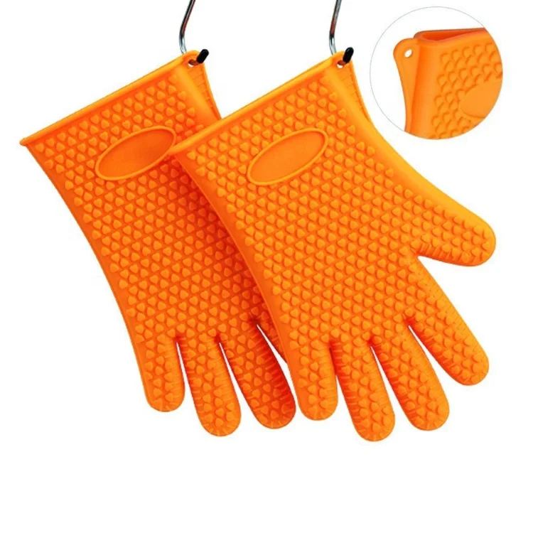 silicone grill glove Use as BBQ Meat Turner or Oven Mitts Insulation and anti-scald food silicone oven gloves