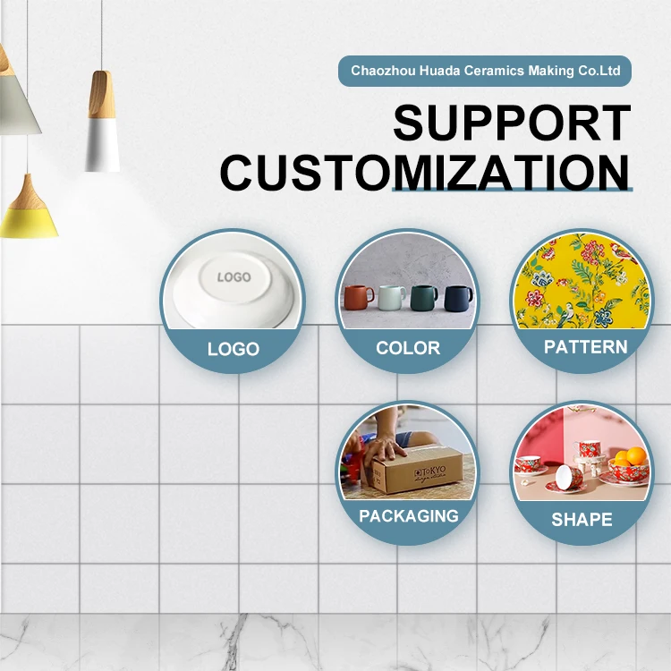 Chinese Supplier Ceramic Coffee Cup Fine Bone China Tea Cup Set With Saucer