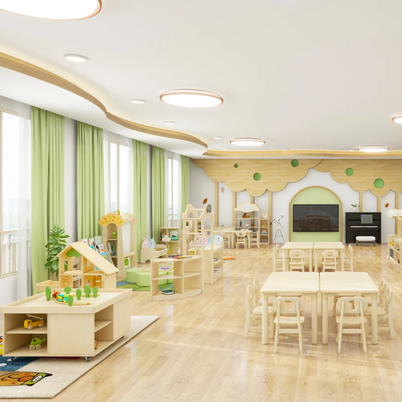 Autumn leaves performance stage with multiple layers of birch veneer  plywood