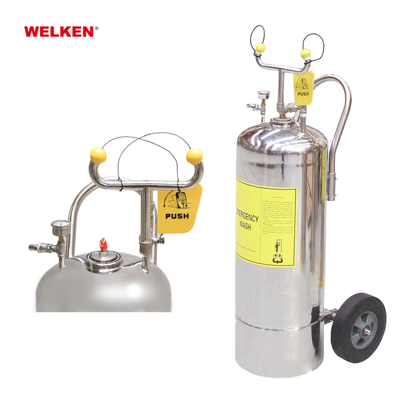 CE approved outdoor safety emergency eyewash and shower station ss304 Portable Eye Wash