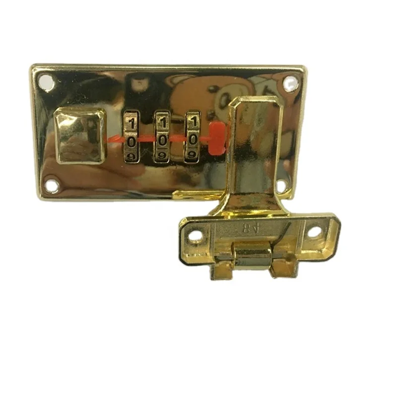 factory supplier 3 number box lock luggage  lock  cuitcase  Combination padlock