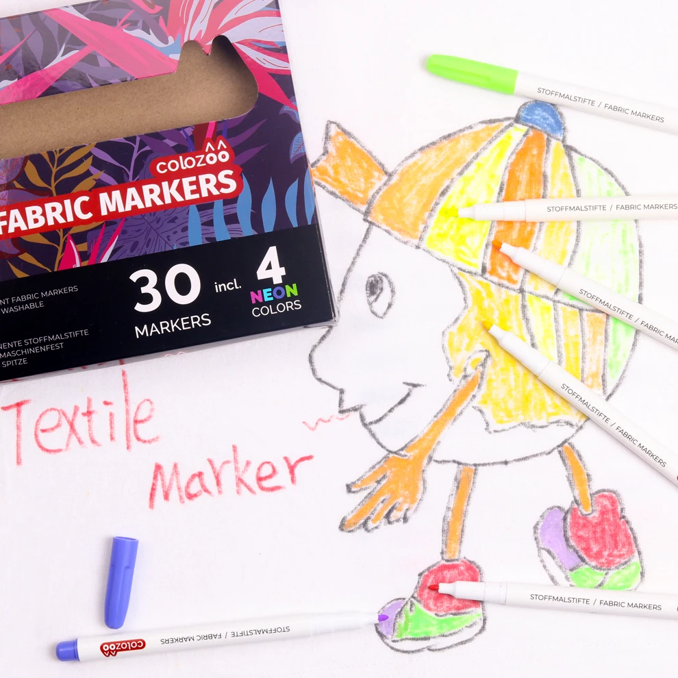 Hot Sale 30pcs Permanent Fabric Marker Set