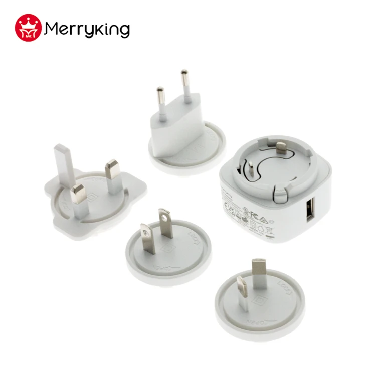CE GS UL FCC PSE SAA  ROHS EAC FCC International Power Travel Plug Adapter USB Port Power Adapter for POS Supplies
