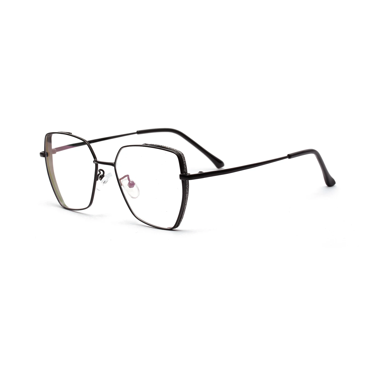  Metal square anti-blue eye fashion protection glasses
