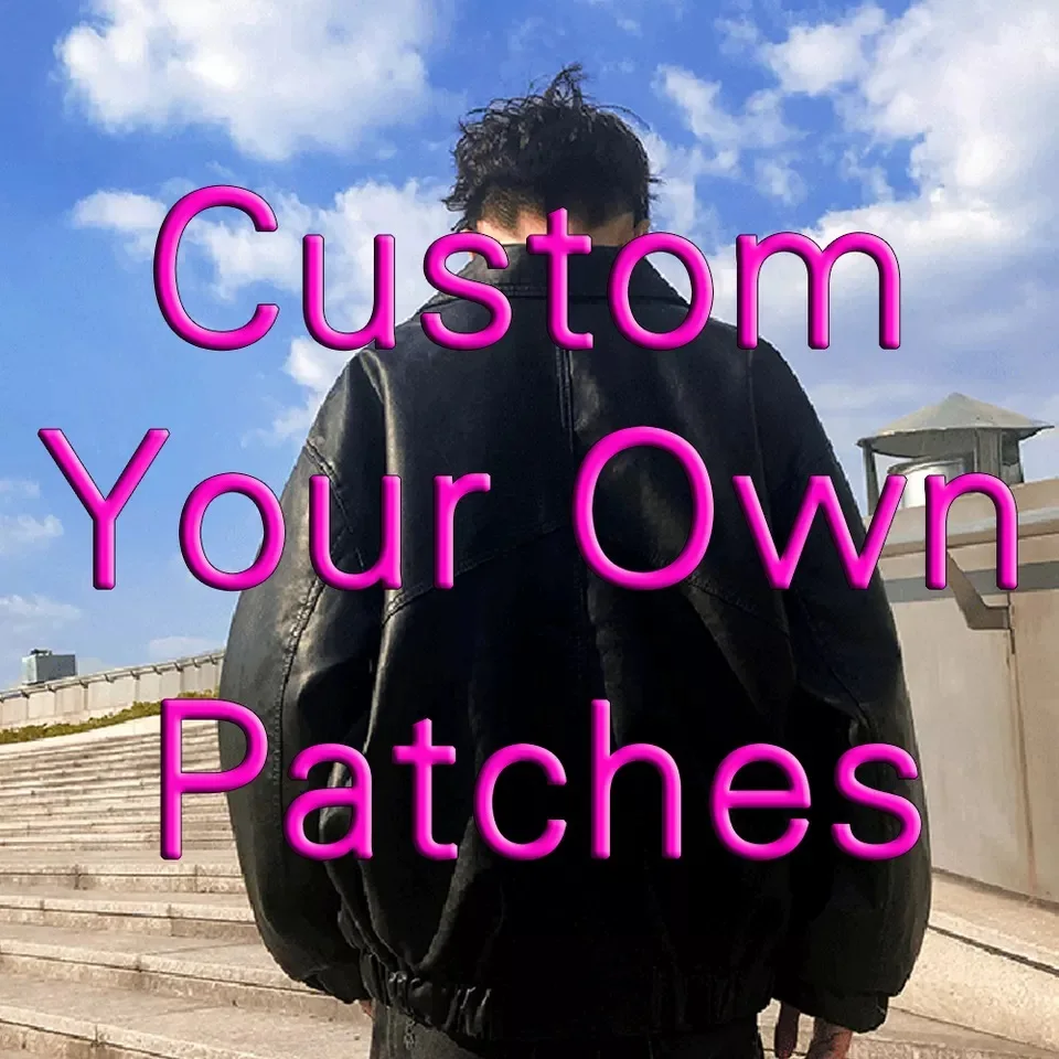 Custom made chenille embroidery patch brand logo shoes, hats, bags, heat transfer printing silicone patch clothing accessories