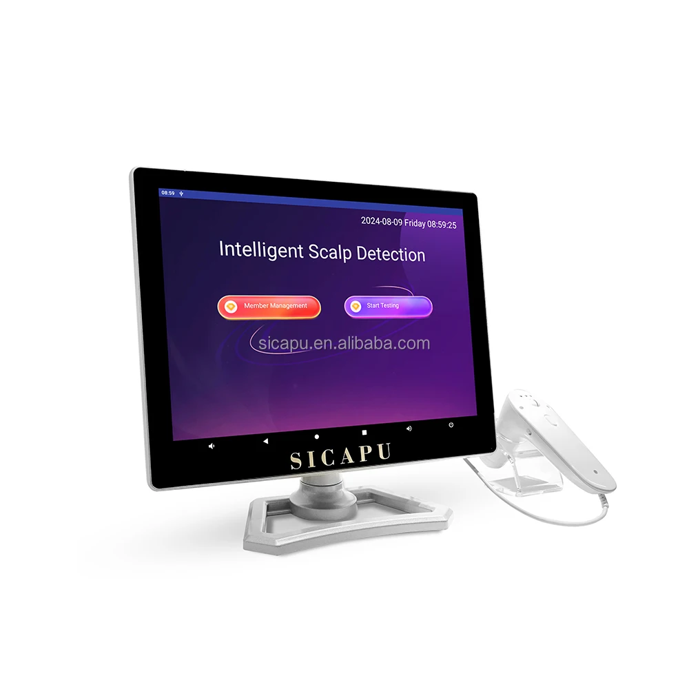 SICAPU  hair Analysis Machine Hair And Scalp Analysis Hair Testing Machine 15 inches touch screen professional scalp analyzer