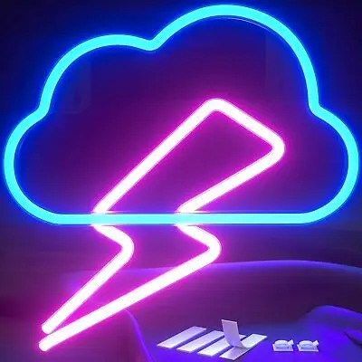 Led Neon Sign PlayStation Cactus Jack Game On Skeleton Disco Cheers Lightning Bolt Man Cave Neon Sign for Event Party