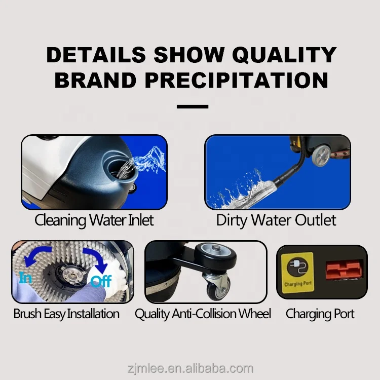 MLEE430B Marble Tile Granite Timber Electric Coffee House Floor Scrubber Machine