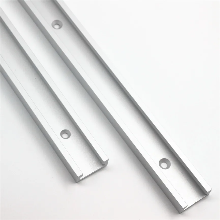Aluminium Alloy T-track Slot Miter Track 30/40/50cm 60cm Woodworking Chute Rail Fixture Slot Slide Limit for Table Saw