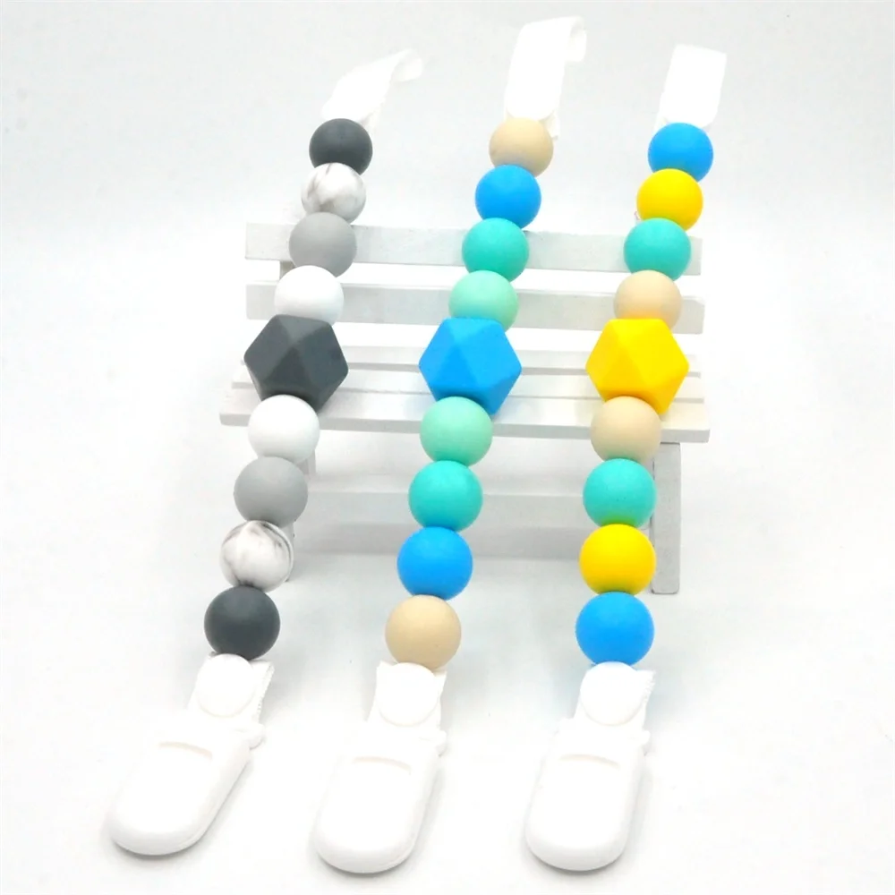 раунд/пустой/герметичная/одноразовые сушеная Очаровательные бусы-прорезыватели силиконовые соски-пустышки держатель цепи