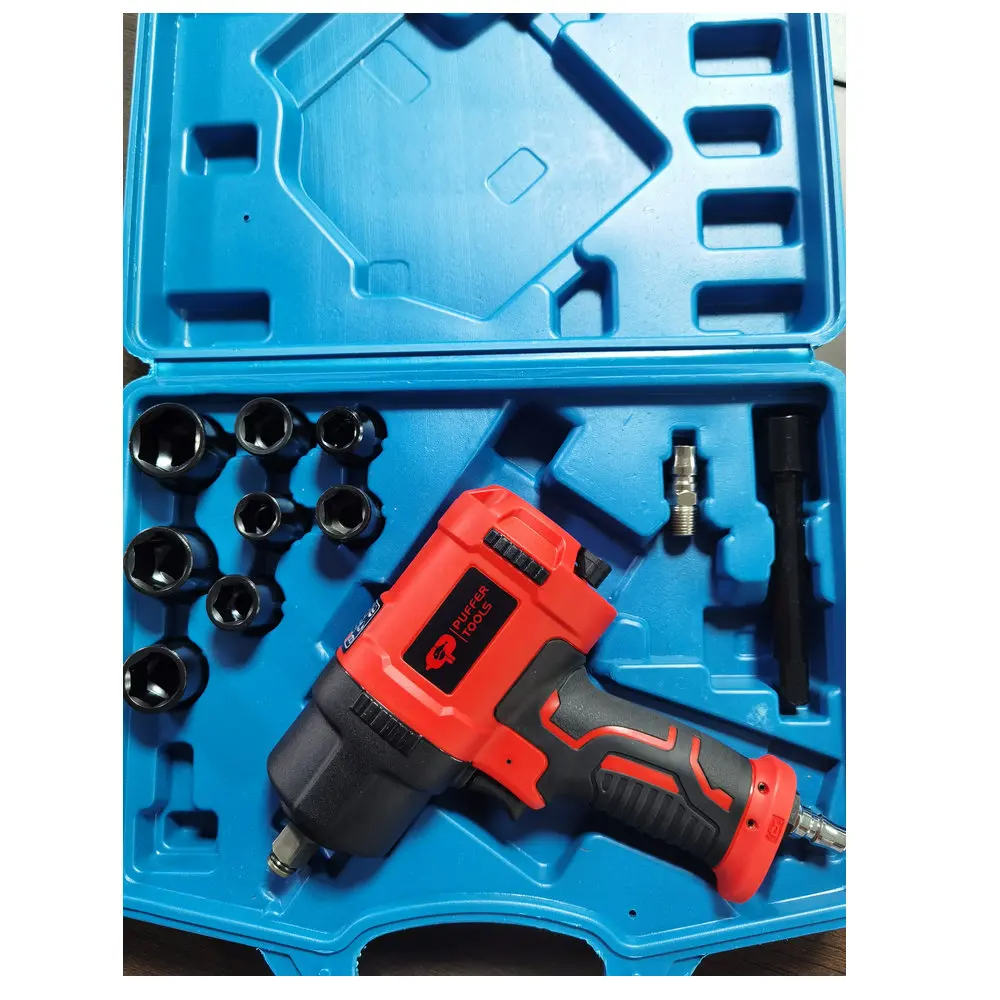 1500 Nm 1/2' Inch Composite Hammer Air Impact Wrench with Sockets Combo Set