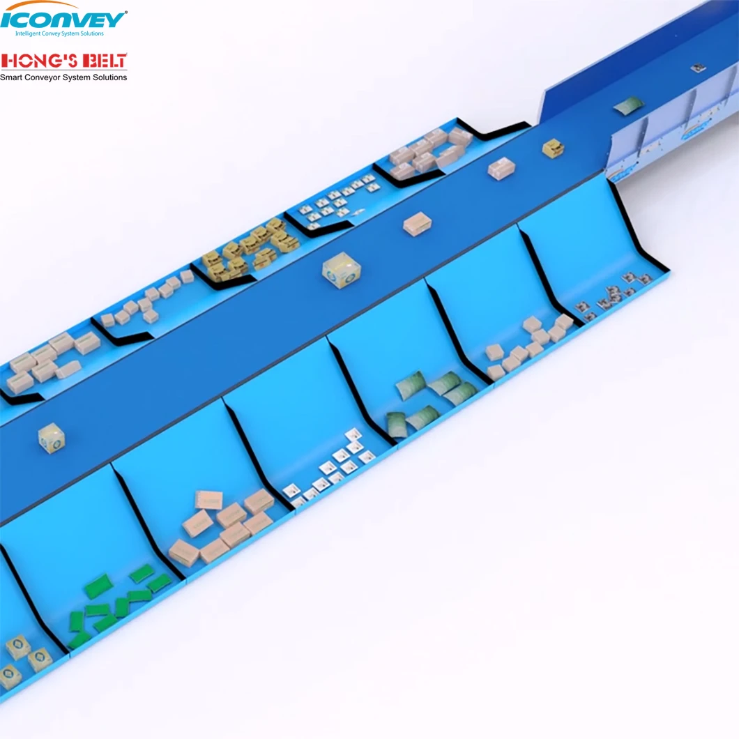 Hongsbelt Conveyor Plastic Belt With Roller Top For Heavy Duty Sorting Conveyor