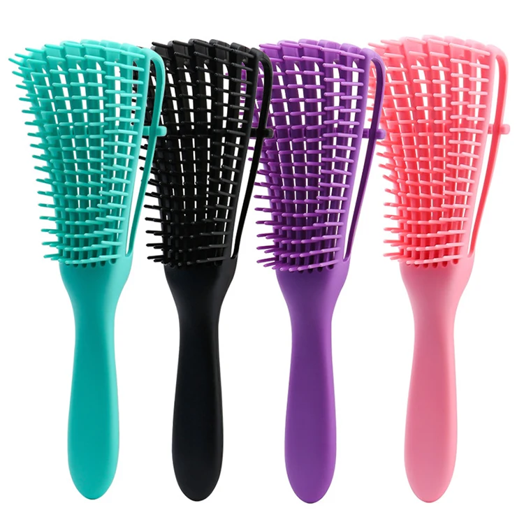 Marble wholesale wood paddle hair brushes printed nylon hair dye brush pink hot custom aluminum comb hair straightener