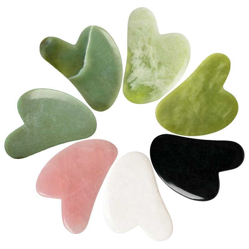
Eye massage beauty care tool jade roller gua sha holder stone set guasha 