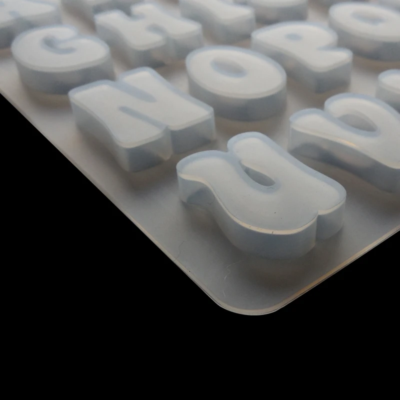 Mold Custom Letter Food Grade DIY Concrete Resin Rubber Opp Bag Silicone Moulds Cake Tools Silicone Mold for Soap DIY Product