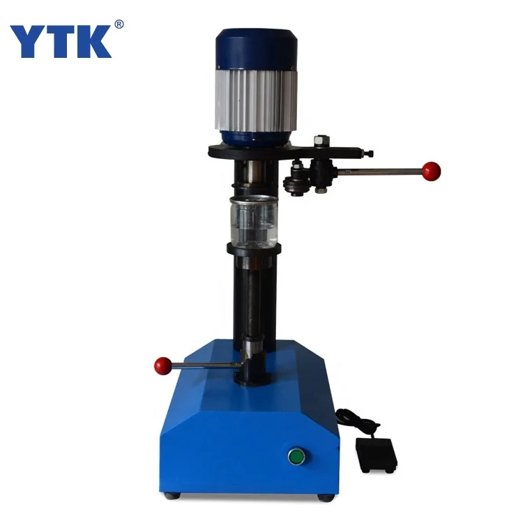 Small Scale Manual Tomato Sauce Easy Open Can Paper Plastic Tin Cans Capping Sealing Machine