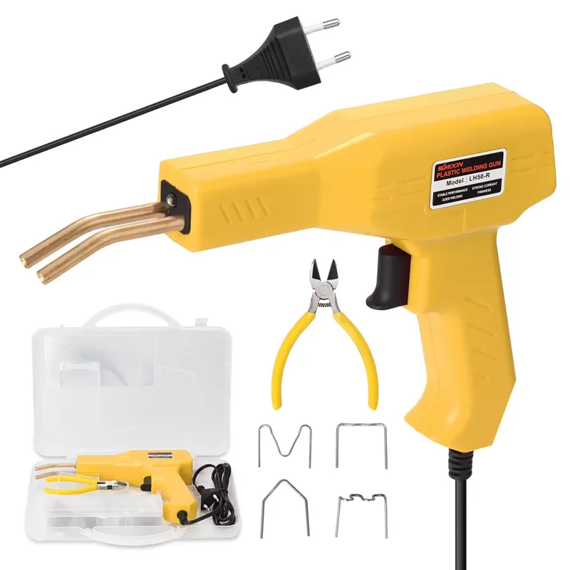 1 Pcs 50W Hot Melt Stapler Plastic Welding Heat Gun Kit For Car Bumper Repair