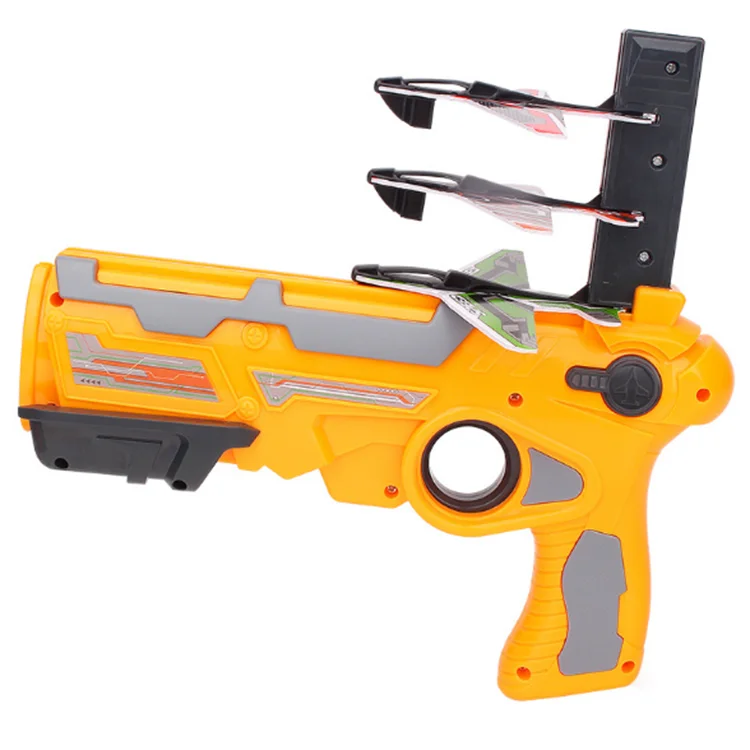 Amazon hot sale2021 Hot Sale Air Combat Catapult Foam Aircraft flying Launcher Toy Glider Flying Gun Toy Outdoor Games