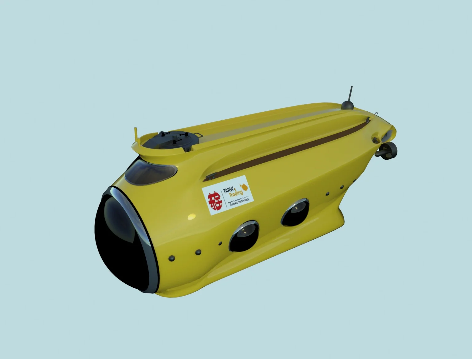Deep sea tourism, sightseeing and exploration underwater submarine