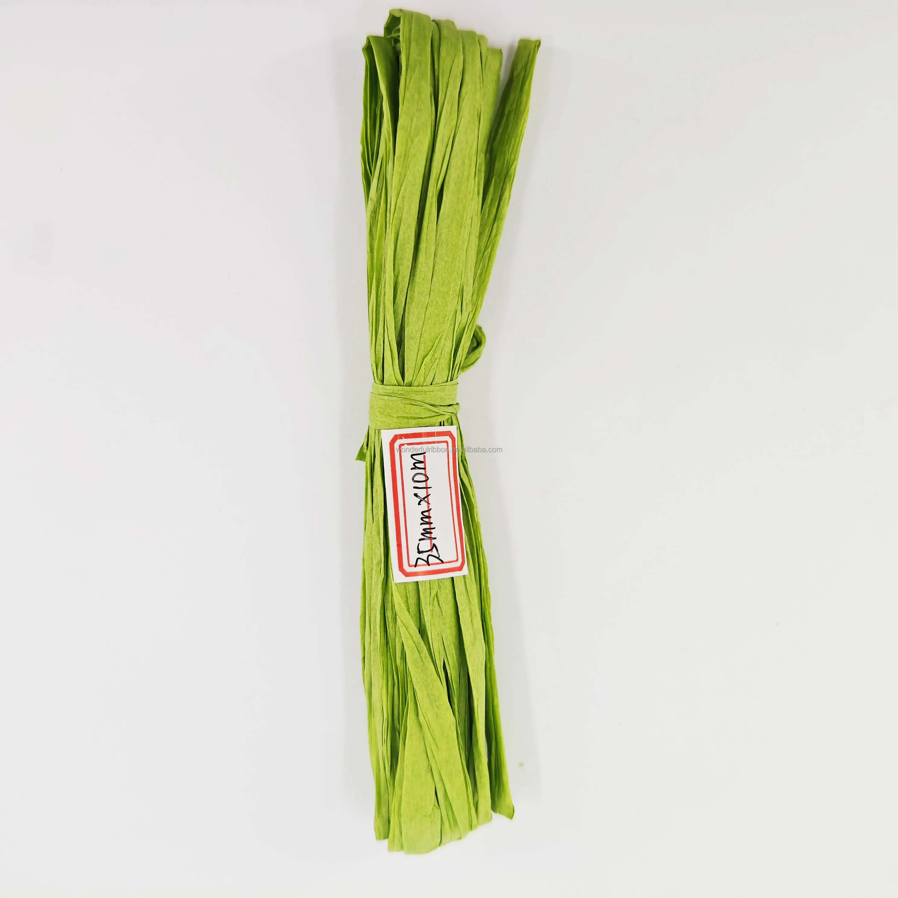 Wholesale DIY Handicraft Colored Twisted Striped Paper Raffia Twine Raffia Paper Ribbon Paper Twine Rope for Gift Ribbons