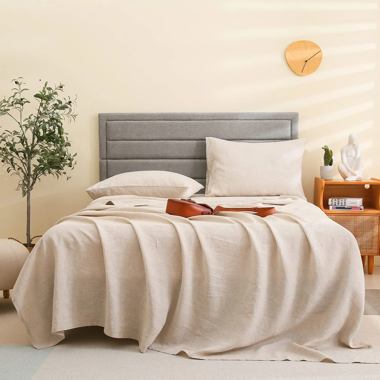 Skin-friendly breathable 100% bamboo fiber duvet cover and sheets bed linen for home and hotel