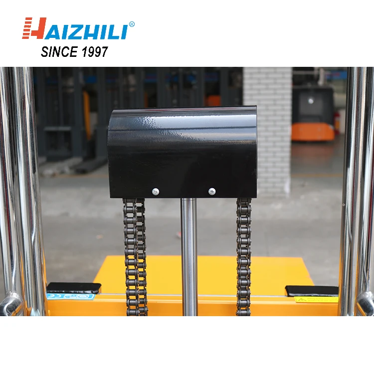 HaizhiLi Handling Equipment New design 400kg  hydraulic manual stacker forklift mini pallet stacker