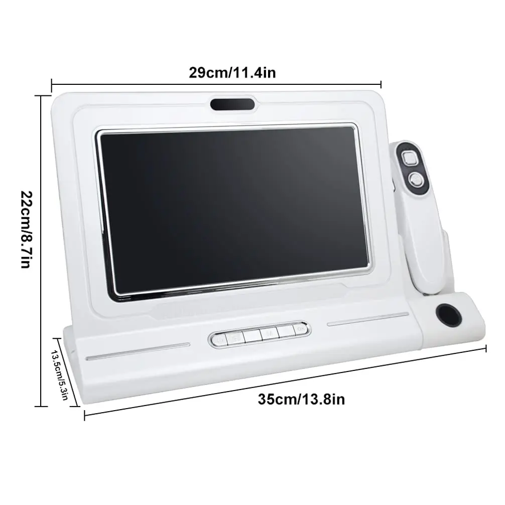 UV Skin Analyzer Professional Spectrum Scalp Detector Hair Follicles Oil Tester Facial Skin Hair Analysis Device 11 inch