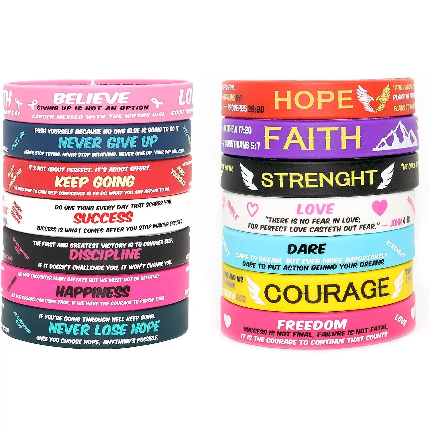 Custom silicone bracelet to make logo printing concave and convex color filling bracelet solid color silicone wristbands