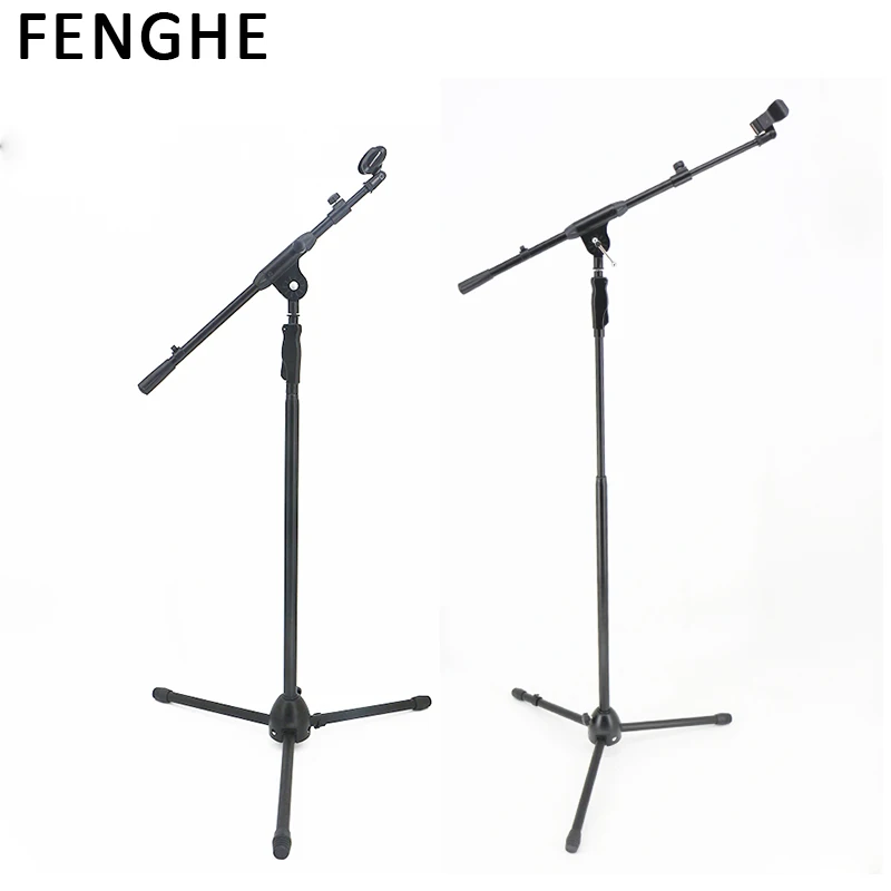 M-753 Factory Musical Instrument Accessories Heavy Duty Metal Tripod Floor Stand Stage Professional Boom Microphone Stand