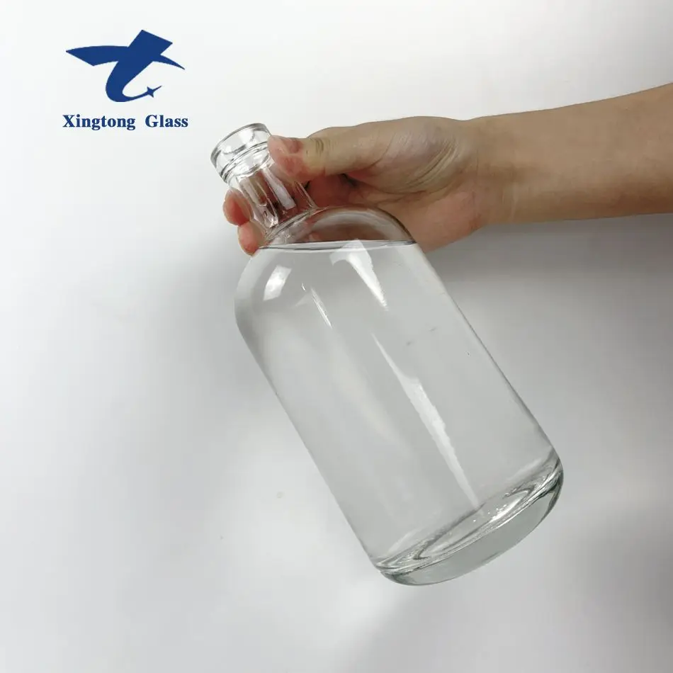 wholesale 500 ml glass spirit/whiskey bottle