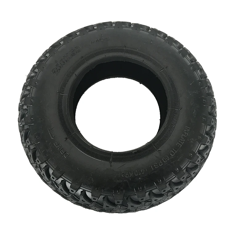 Anti-Skid Popular 200x50 Wearable Tire with Long Service Life 8 Inch BLACK COLOR Offroad Tyre