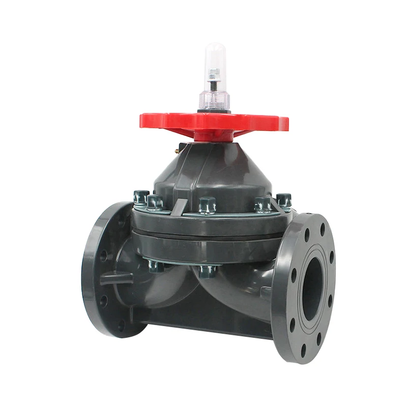 Заводская поставка, пластиковый диафрагменный клапан, Прочный переносной ручной фланец, ПВХ диафрагменный клапан на продажу