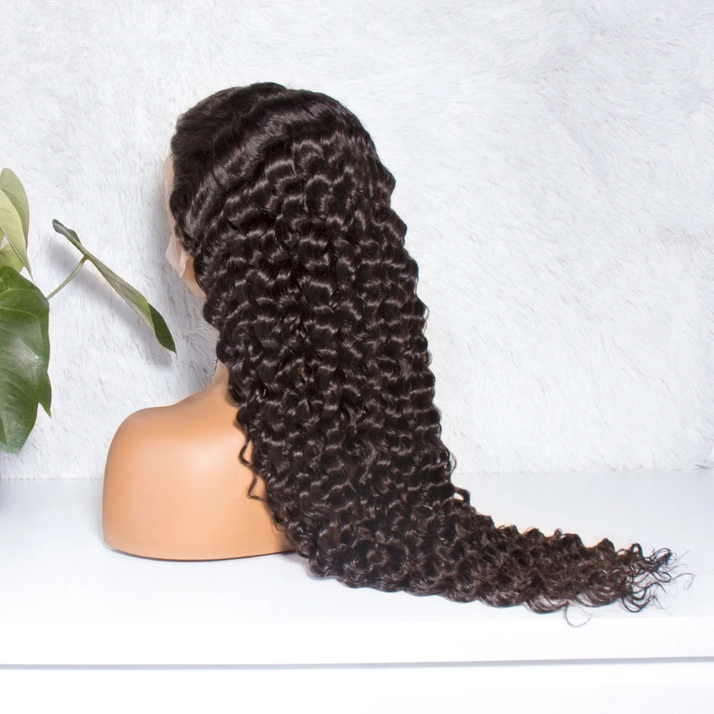 Pineapple Wave Glueless Full HD Lace Wigs, Silk Base 360 Wholesale HD Full Lace Wig, 40 Inch Human Hair Full Lace Front Wig