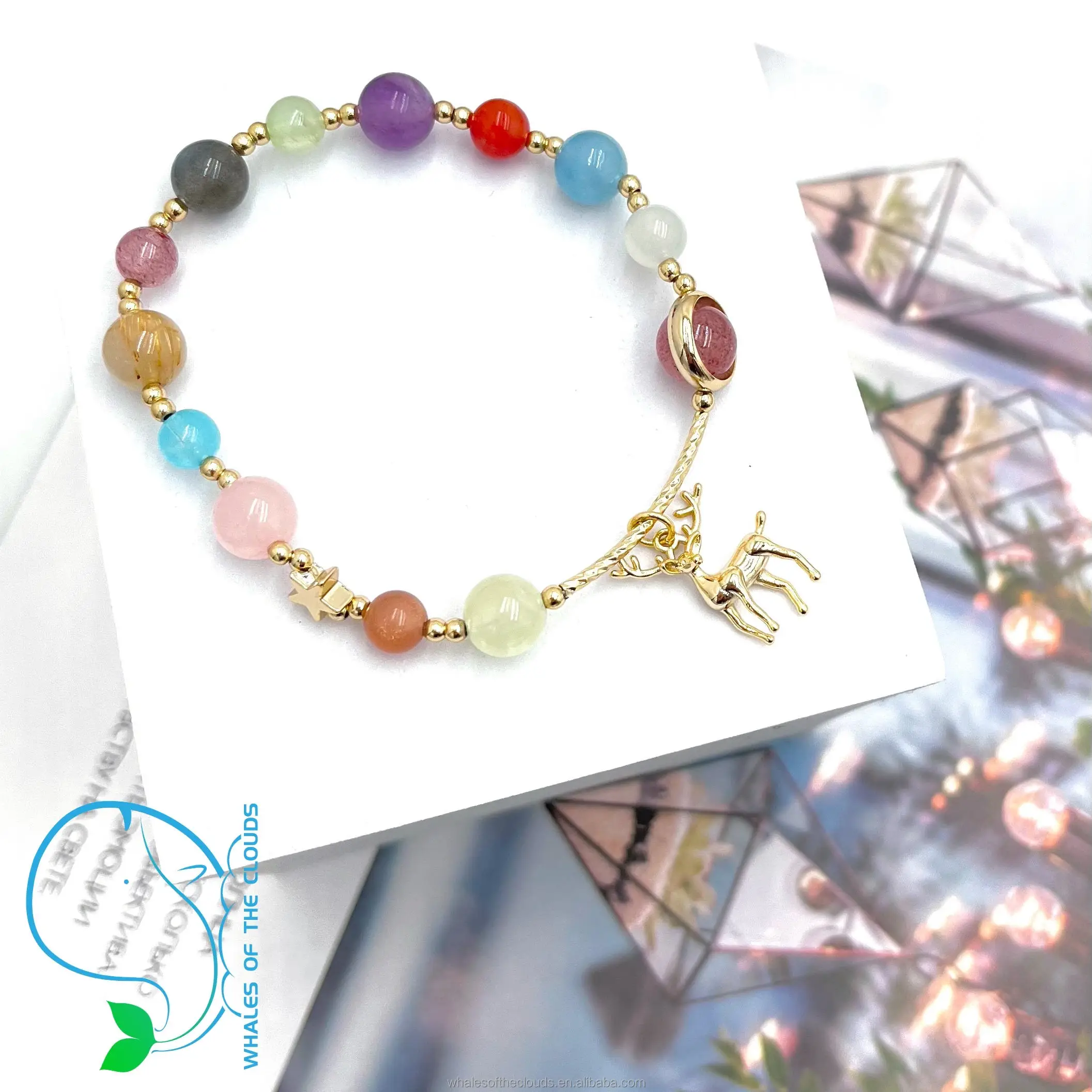 high quality Mini Natural Stone Authentic women  wedding bracelet