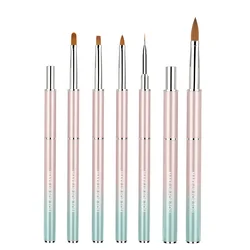 3D Nail Art Brush Kolinsky Hair Gel Nail Brush Set Brush For Nails