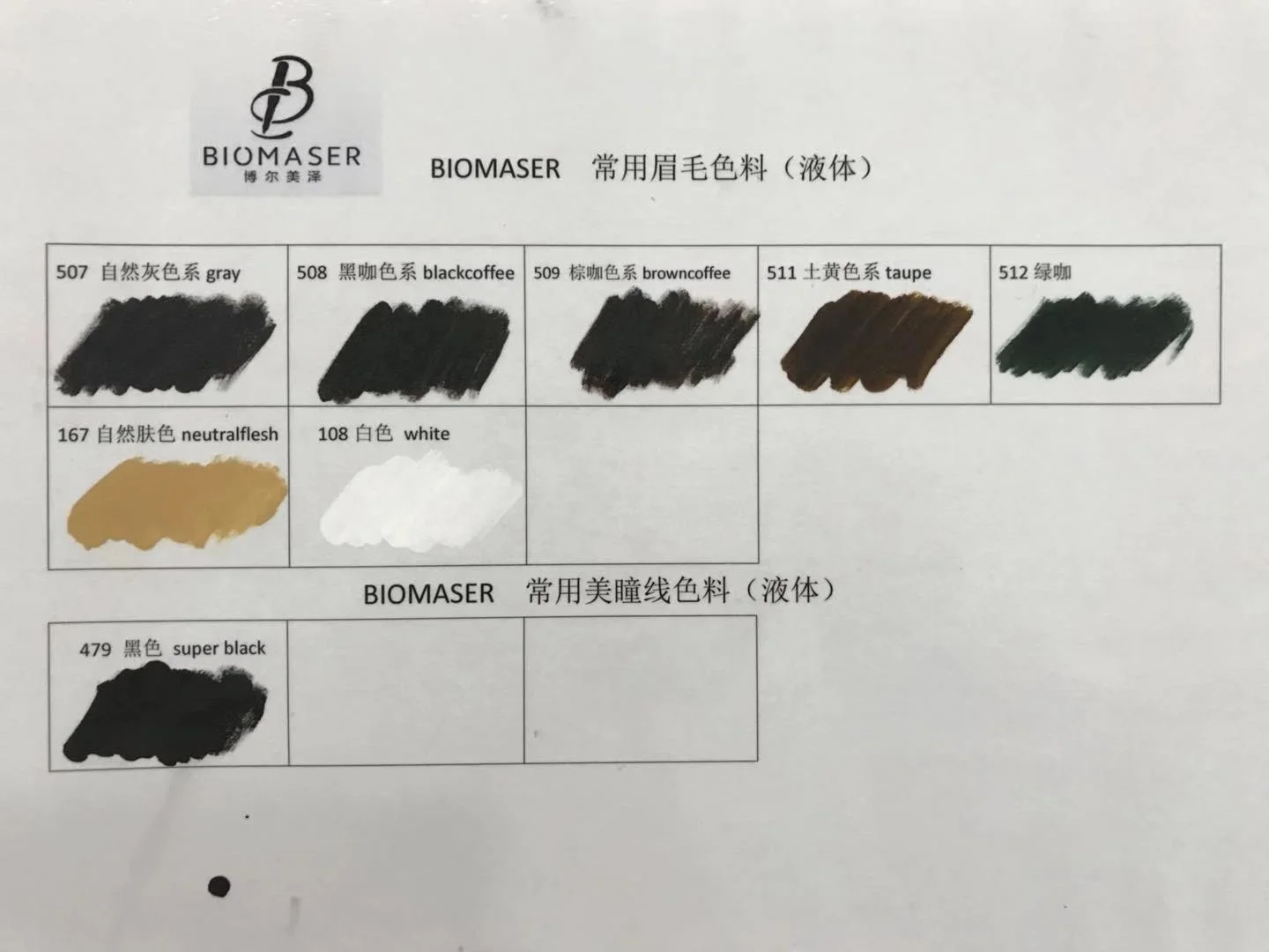 Biomaser Original Permanent Makeup Tattoo Ink Lipstick Pigment Color Pigment Set Tattoo Supplies Pigment